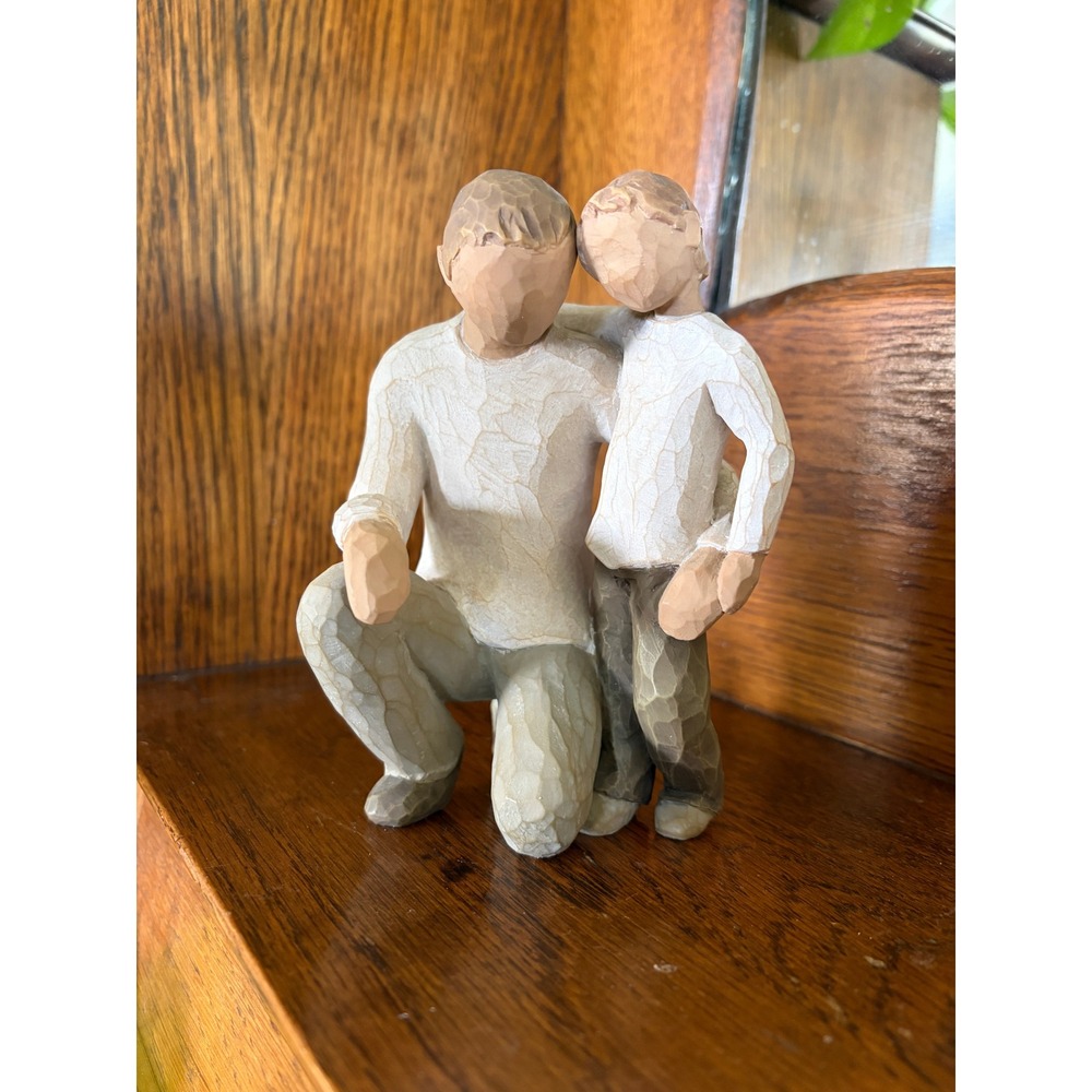 Willow Tree Father and Son Hand Painted Figure Susan Lordi Demdaco Boxed 5.5"